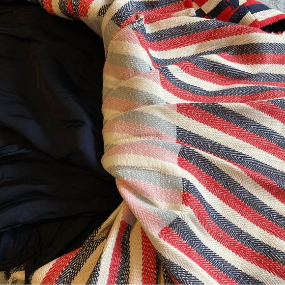 RARE Maggie Marilyn My Darling Striped Red, White, & Blue Mini Skirt - Picture 12 of 13